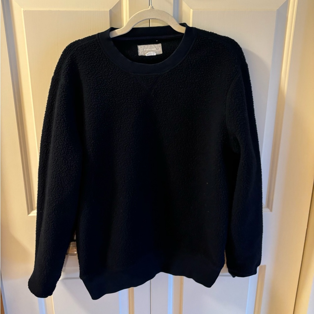 Everlane men’s renew fleece oversized crewneck sweater
